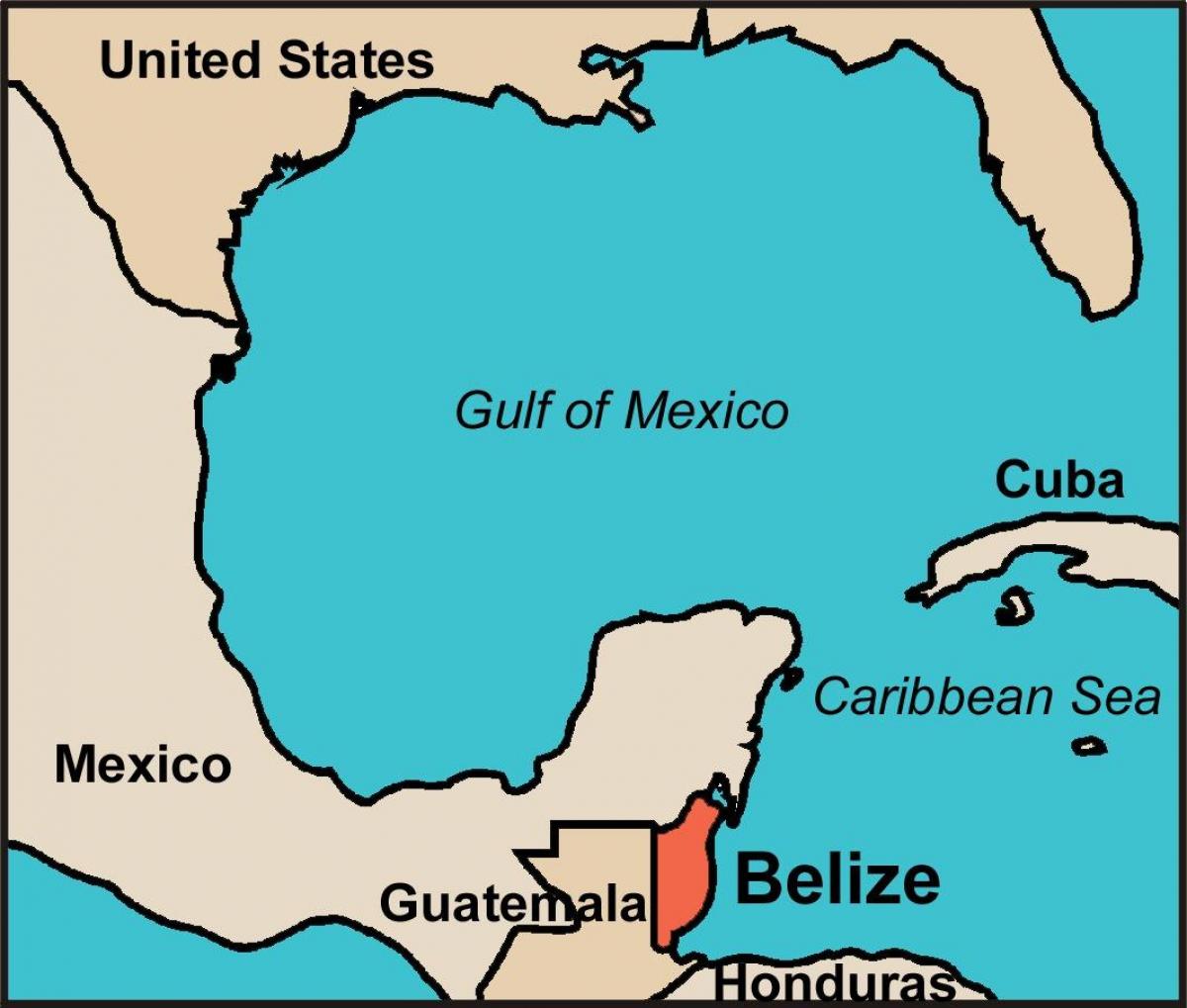 País de Belize mapa