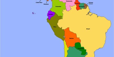 Mapa de Belize, américa do sul