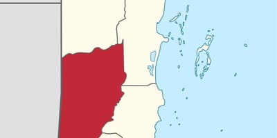 Cayo distrito de Belize mapa