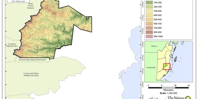 Mapa de sittee rio de Belize